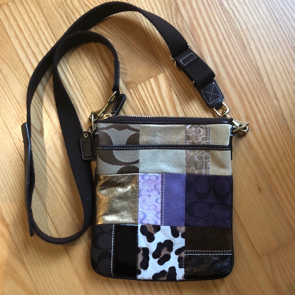Coach Patchwork Cross Body Bag Purse